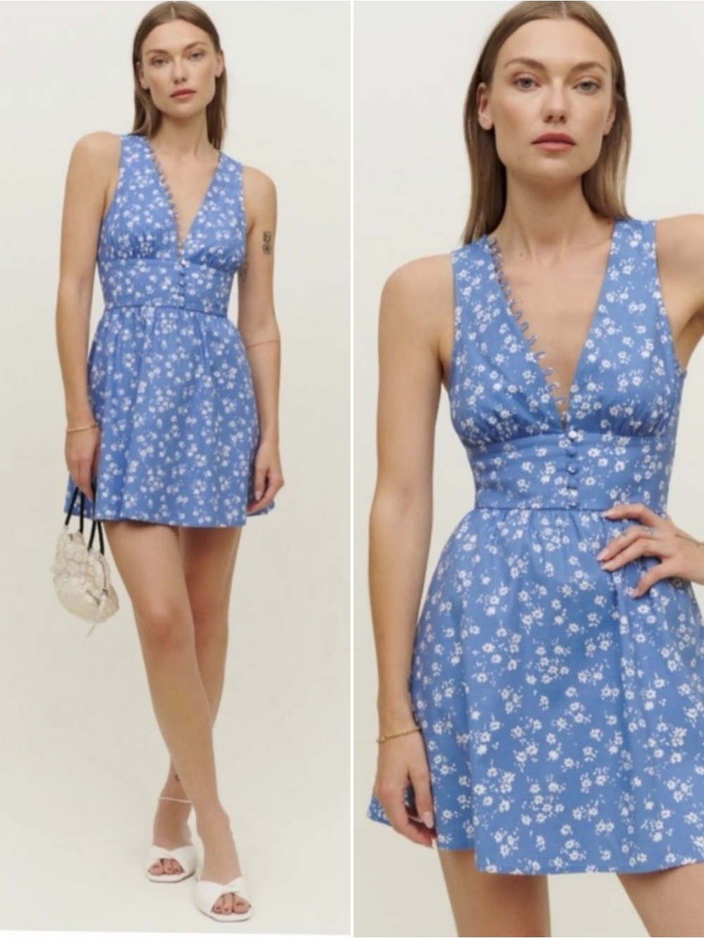 Reformation Isadora Floral Mini Dress Size 0